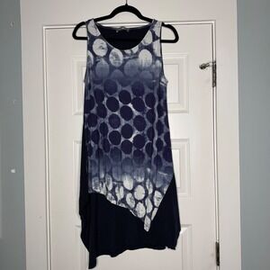 ALEMBIKA Top Women's Tunic Sleeveless Tank Artsy Lagenlook Asymmetrical Boho